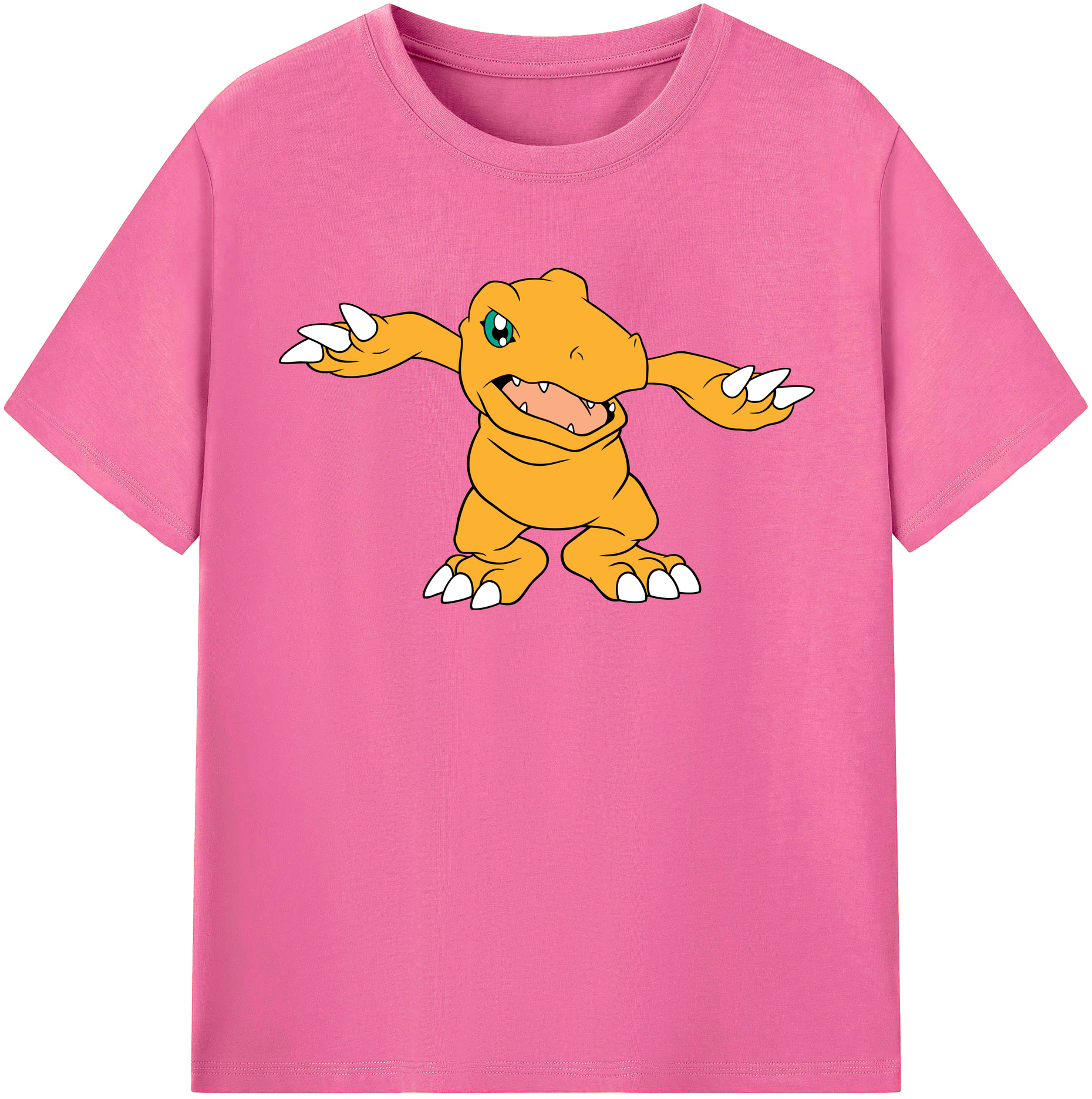 （画像用） Digimon デジタルモンスター/デジモン レディースカジュアルプリントTシャツ（綿100％）